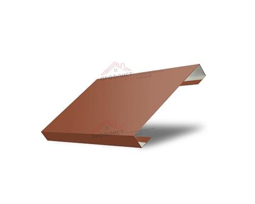 Ламель лицевая 125 жалюзи Texas 0,45 PE с пленкой RAL 8004 терракота Ламель лицевая 125 жалюзи Texas 0,45 PE с пленкой RAL 8004 терракота