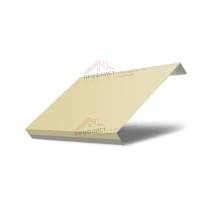 Ламель обратная 125 Texas стартовая/финишная для калиток и ворот 0,45 PE с пленкой RAL 1014 слоновая кость