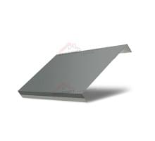 Ламель обратная 125 жалюзи Texas 0,45 PE с пленкой RAL 7005 мышино-серый