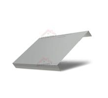Ламель обратная 125 жалюзи Texas 0,5 Satin с пленкой RAL 9006 бело-алюминиевый