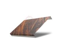 Ламель обратная 150 жалюзи Texas 0,45 Print Elite Chestnut Wood (обратная сторона серая)