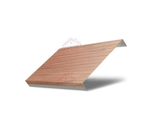 Ламель обратная 125 жалюзи Texas 0,45 Print Elite White Wood