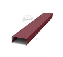 Крепежная планка нижняя Texas 0,45 Drap RAL 3005 красное вино