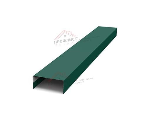 Крепежная планка нижняя Texas 0,5 Satin Мatt RAL 6005 зеленый мох Крепежная планка нижняя Texas 0,5 Satin Мatt RAL 6005 зеленый мох