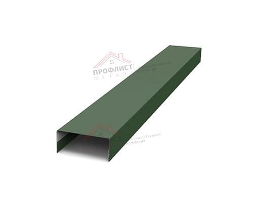 Крепежная планка нижняя Texas 0,5 Velur RAL 6020 хромовая зелень