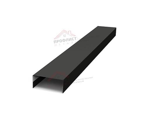 Крепежная планка нижняя Texas 0,5 Velur RAL 9005 черный