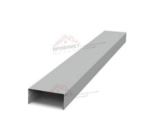 Крепежная планка нижняя Texas 0,5 Satin с пленкой RAL 9006 бело-алюминиевый Крепежная планка нижняя Texas 0,5 Satin с пленкой RAL 9006 бело-алюминиевый