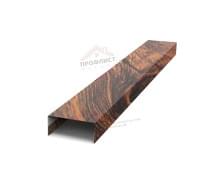 Крепежная планка нижняя Texas 0,45 Print Elite Chestnut Wood (обратная сторона серая)