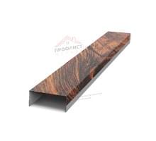Крепежная планка верхняя Texas 0,45 Print Elite Chestnut Wood (обратная сторона серая) Крепежная планка верхняя Texas 0,45 Print Elite Chestnut Wood (обратная сторона серая)