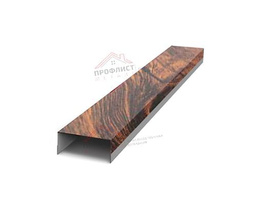 Крепежная планка верхняя Texas 0,45 Print Elite Chestnut Wood (обратная сторона серая) Крепежная планка верхняя Texas 0,45 Print Elite Chestnut Wood (обратная сторона серая)
