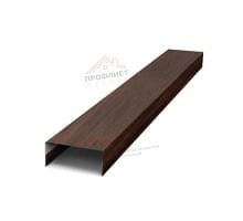 Крепежная планка нижняя Texas 0,45 Print Elite Choco Wood