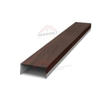 Крепежная планка верхняя Texas 0,45 Print Elite Choco Wood