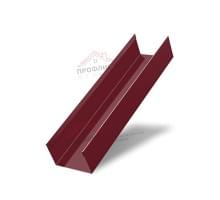 Стойка жалюзи Texas 0,7 PE с пленкой RAL 3005 красное вино