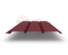 Софит металлический без перфорации 0,4 PE с пленкой RAL 3005 красное вино.