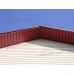 Софит металлический без перфорации 0,5 Satin с пленкой RAL 3011 коричнево-красный