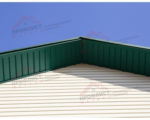 Софит металлический без перфорации 0,45 Drap ST с пленкой RAL 6005 зеленый мох