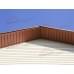 Софит металлический без перфорации 0,5 Satin с пленкой RAL 8004 терракота