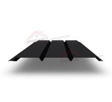 Софит металлический без перфорации 0,5 Satin с пленкой RAL 9005 черный