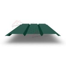 Софит металлический центральная перфорация 0,4 PE с пленкой RAL 6005 зеленый мох