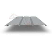 Софит металлический центральная перфорация 0,4 PE с пленкой RAL 7004 сигнальный серый
