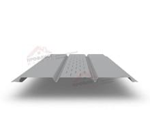 Софит металлический центральная перфорация 0,4 PE с пленкой RAL 7004 сигнальный серый