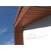 Софит металлический центральная перфорация 0,5 Satin с пленкой RAL 8004 терракота