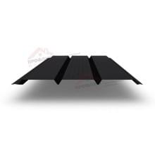 Софит металлический центральная перфорация 0,5 Satin с пленкой RAL 9005 черный Софит металлический центральная перфорация 0,5 Satin с пленкой RAL 9005 черный