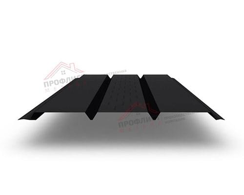 Софит металлический центральная перфорация 0,5 Satin с пленкой RAL 9005 черный Софит металлический центральная перфорация 0,5 Satin с пленкой RAL 9005 черный