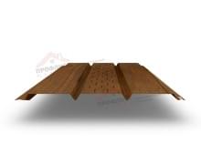 Софит металлический центральная перфорация 0,45 Print Elite с пленкой Antique Wood