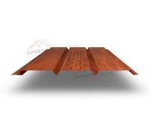 Софит металлический центральная перфорация 0,45 Print Elite с пленкой Cherry Wood