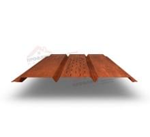Софит металлический центральная перфорация 0,45 Print Elite с пленкой Cherry Wood
