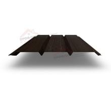 Софит металлический центральная перфорация 0,45 Print Elite с пленкой Coffee Wood