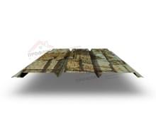 Софит металлический центральная перфорация 0,45 Print Elite с пленкой Fine Stone
