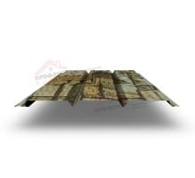 Софит металлический центральная перфорация 0,45 Print Elite с пленкой Fine Stone