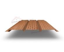 Софит металлический центральная перфорация 0,45 Print Elite с пленкой Honey Wood