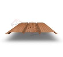 Софит металлический центральная перфорация 0,45 Print Elite с пленкой Honey Wood
