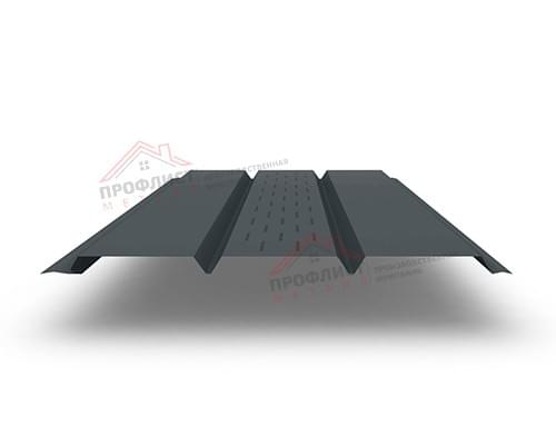 Софит металлический центральная перфорация 0,5 Satin с пленкой RAL 7016 антрацитово-серый Софит металлический центральная перфорация 0,5 Satin с пленкой RAL 7016 антрацитово-серый