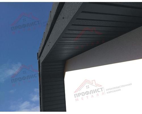 Софит металлический центральная перфорация 0,5 Satin с пленкой RAL 7016 антрацитово-серый Софит металлический центральная перфорация 0,5 Satin с пленкой RAL 7016 антрацитово-серый