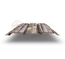 Софит металлический центральная перфорация 0,45 Print Elite с пленкой Sand Stone