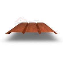 Софит металлический без перфорации 0,45 Print Elite с пленкой Cherry Wood