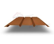 Софит металлический без перфорации 0,5 Quarzit с пленкой Cuprum Steel