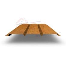 Софит металлический без перфорации 0,4 Print Premium с пленкой Golden Wood