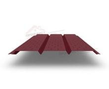 Софит металлический полная перфорация 0,4 PE с пленкой RAL 3005 красное вино
