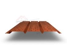 Софит металлический полная перфорация 0,45 Print Elite с пленкой Cherry Wood.