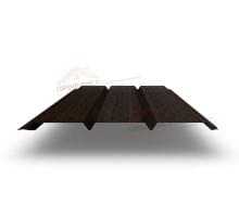 Софит металлический полная перфорация 0,45 Print Elite с пленкой Coffee Wood.