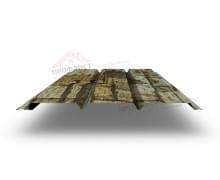 Софит металлический полная перфорация 0,45 Print Elite с пленкой Fine Stone.