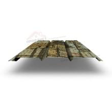 Софит металлический полная перфорация 0,45 Print Elite с пленкой Fine Stone.