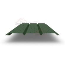 Софит металлический полная перфорация 0,5 Velur с пленкой RAL 6020 хромовая зелень Софит металлический полная перфорация 0,5 Velur с пленкой RAL 6020 хромовая зелень