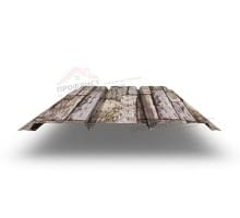 Софит металлический полная перфорация 0,45 Print Elite с пленкой Sand Stone.