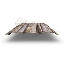 Софит металлический без перфорации 0,45 Print Elite с пленкой Sand Stone
